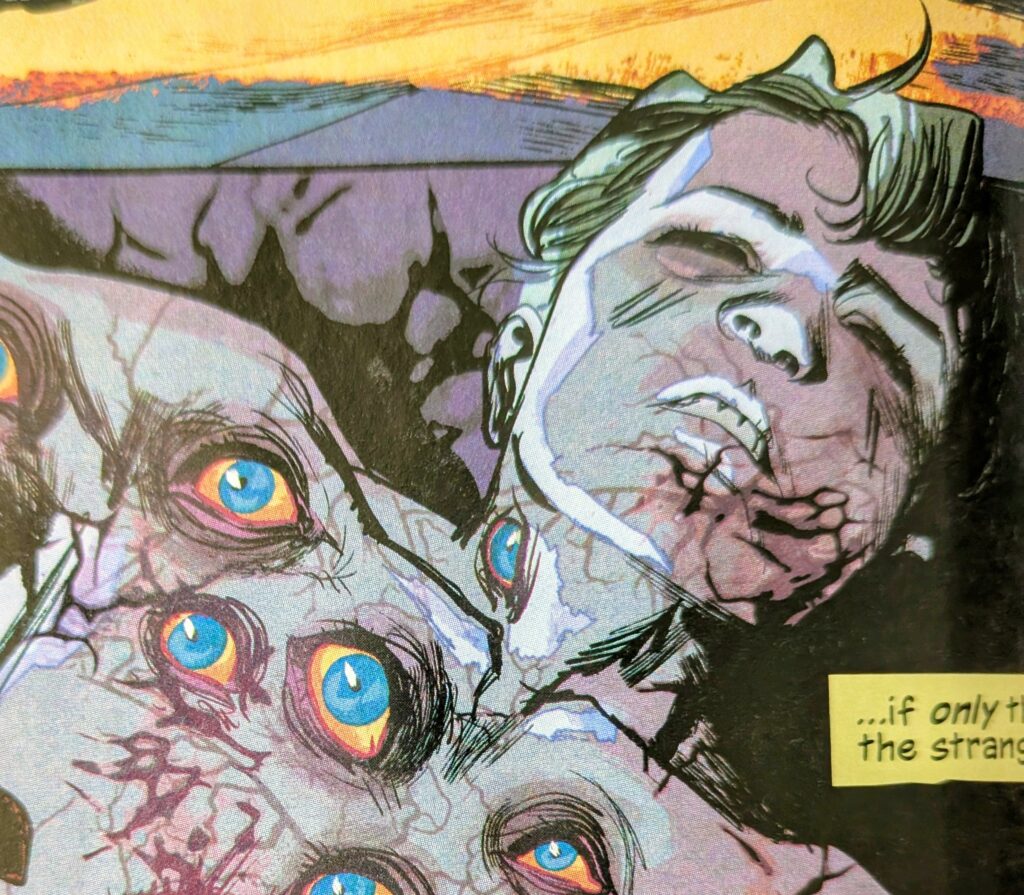 A strange, young, dead body with eyeballs all over it.