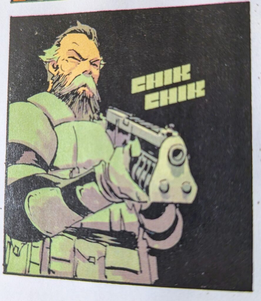 Pennyworth, Absolute Alfred, holding the shotgun from Absolute Batman #1.