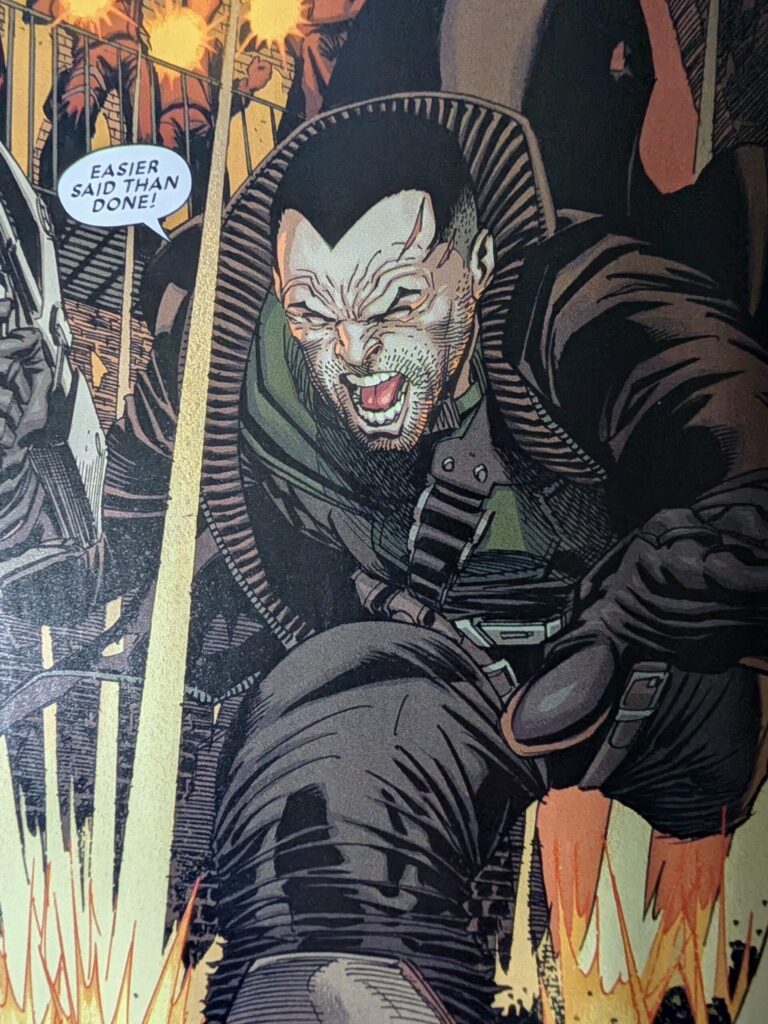 Tyler being shot at by men with guns as he runs in Terminal #2.
