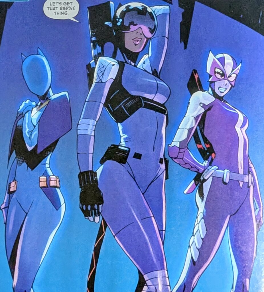 A look at the three Calicos, each dressed in their own unique gear and helmets.